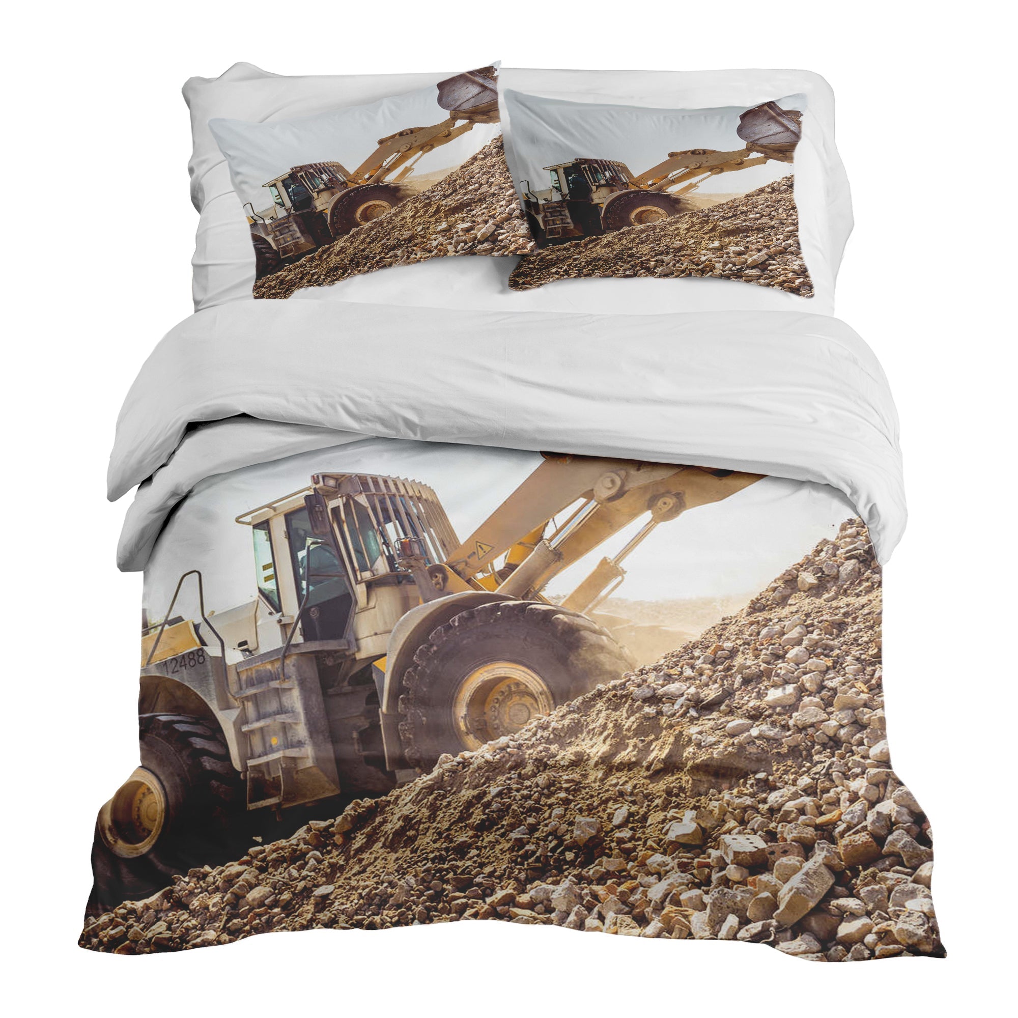 Couverture Thérapeutique Originale TD - Ensemble de Literie en Coton Tracteur à la Montagne