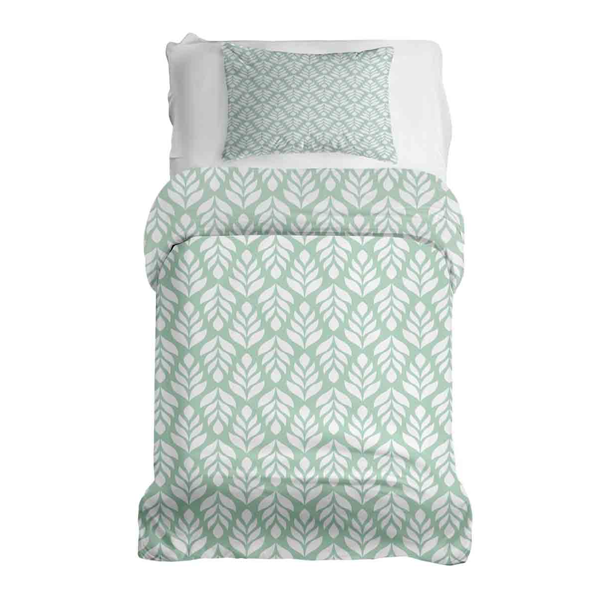 Original Therapiedecke - Ensemble de literie en coton Vert avec sapins