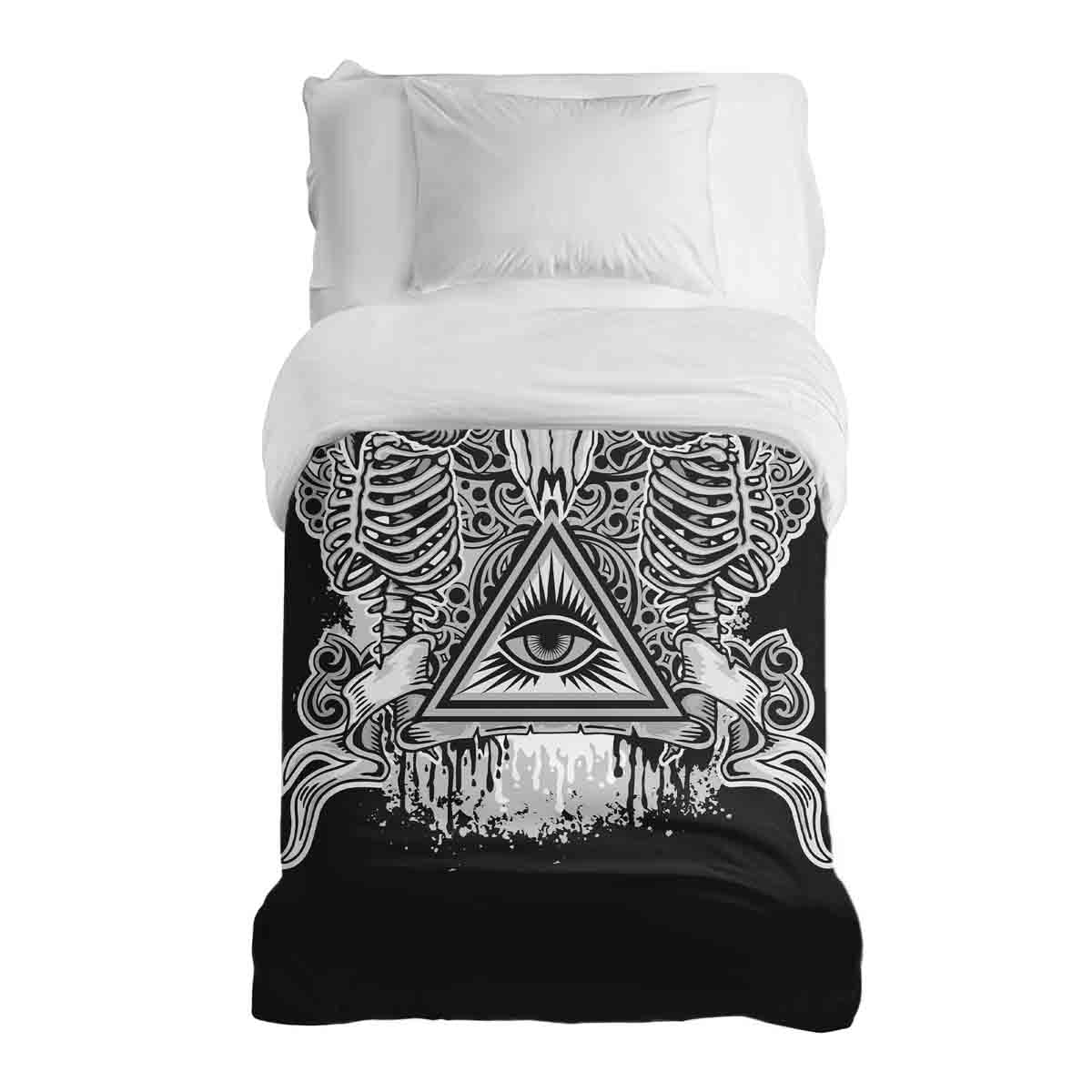 Couverture thérapeutique originale - Housse en coton noir œil 2