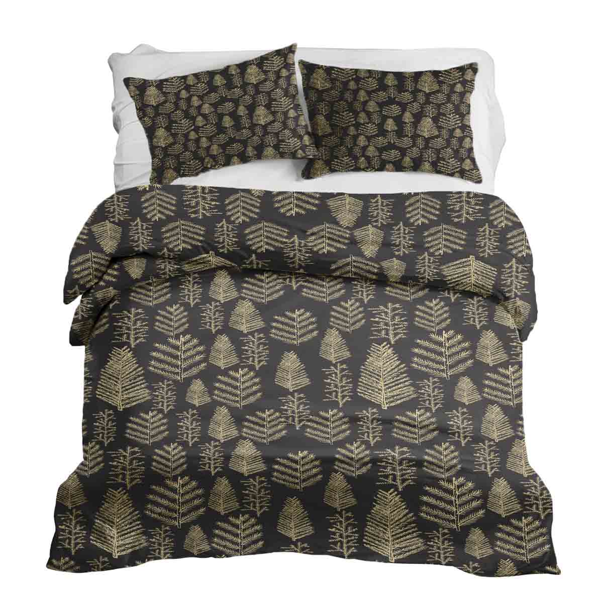 Original Therapiedecke - Ensemble de literie en coton avec motif forestier