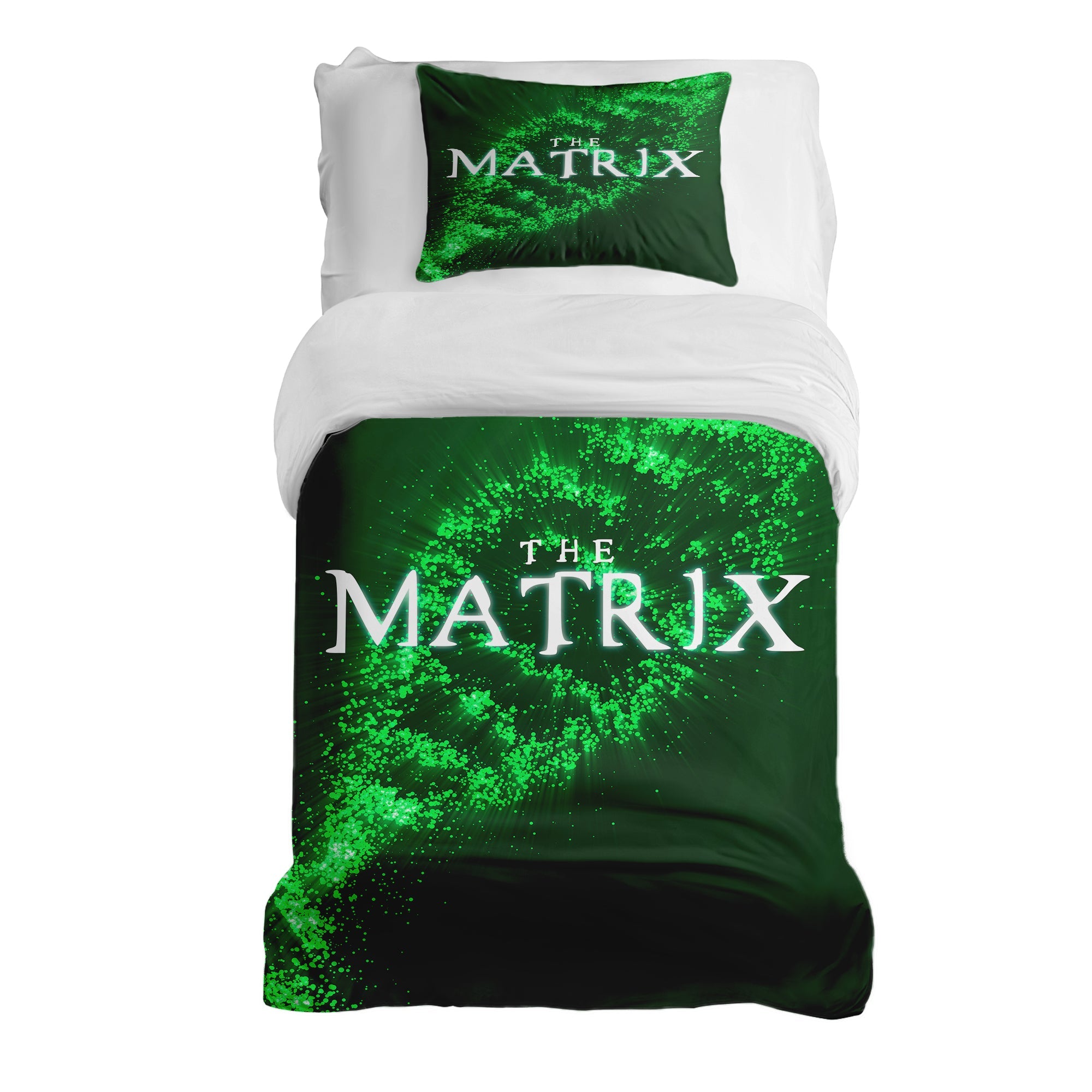 Couverture thérapeutique originale - ensemble de literie coton Matrix ADN vert