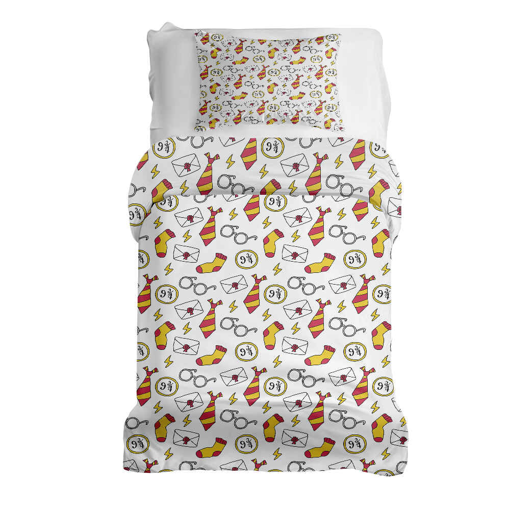 Couette de thérapie Ensemble de literie Blanc Magie École