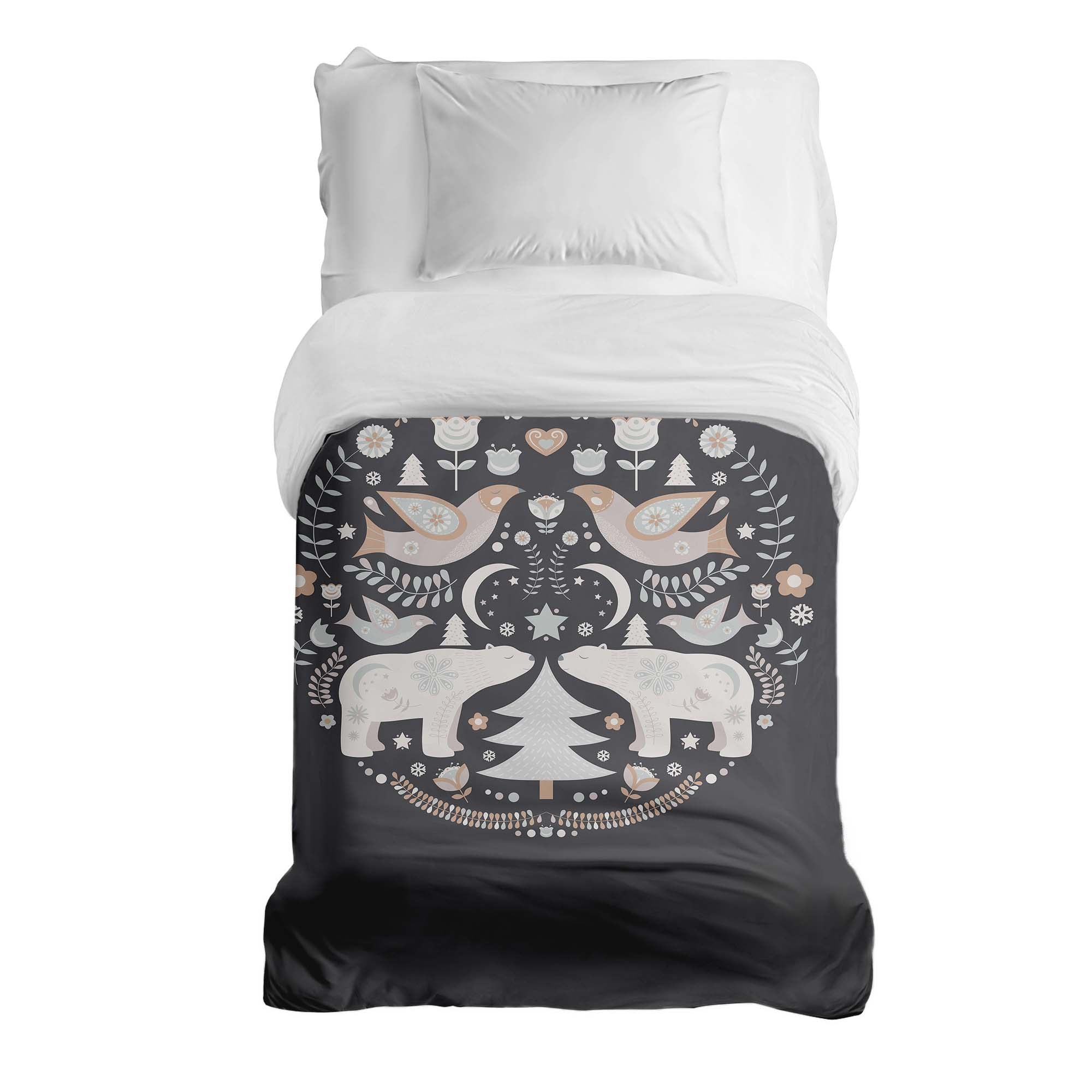 Couverture thérapeutique originale - Housse en coton Noël à Moscou