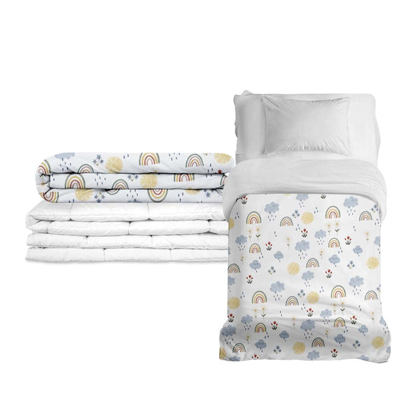 Couverture thérapeutique originale - Couverture pondérée arc-en-ciel avec housse en coton pour enfants
