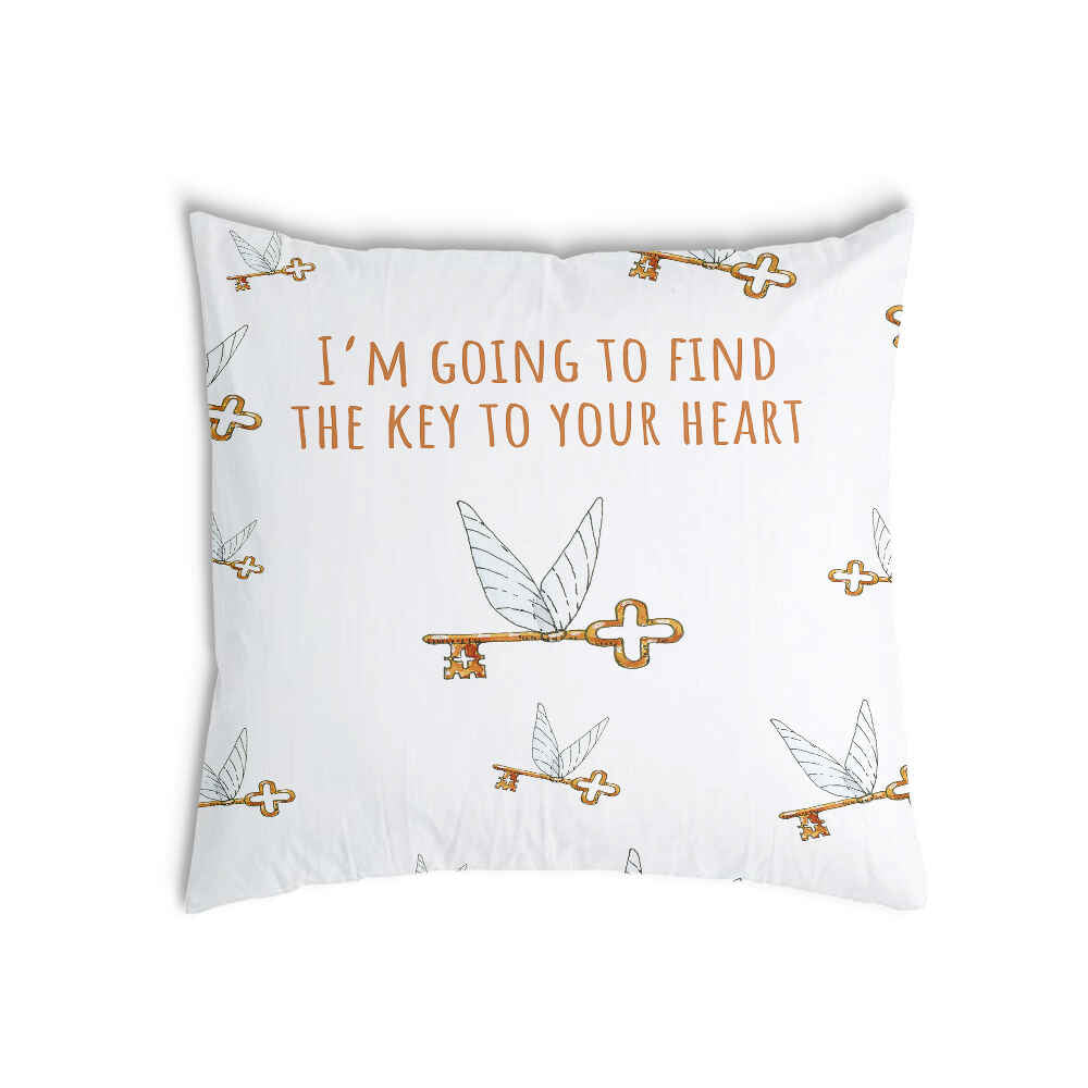 Coussin de santé blanc avec clé volante