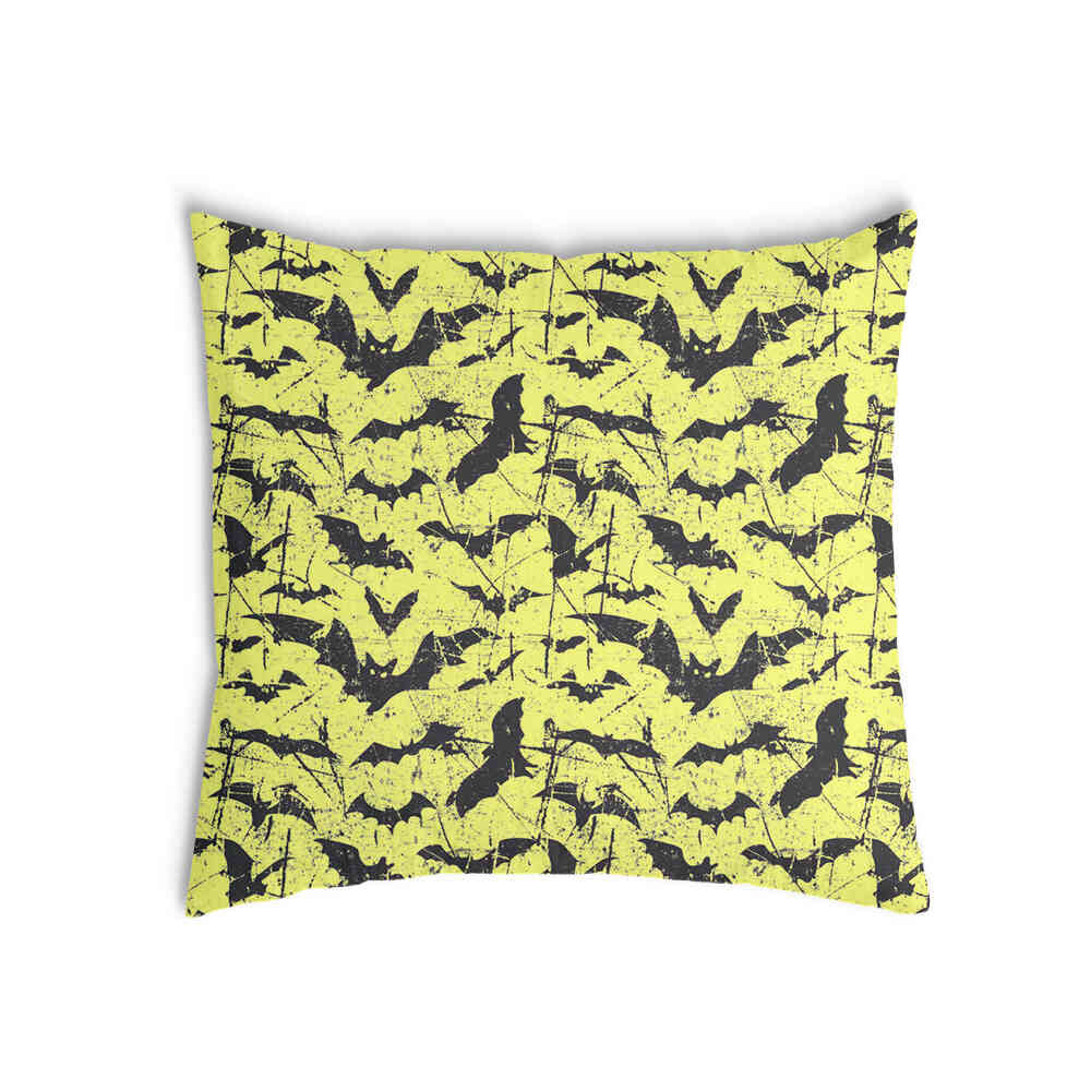 Coussin de santé jaune chauve-souris