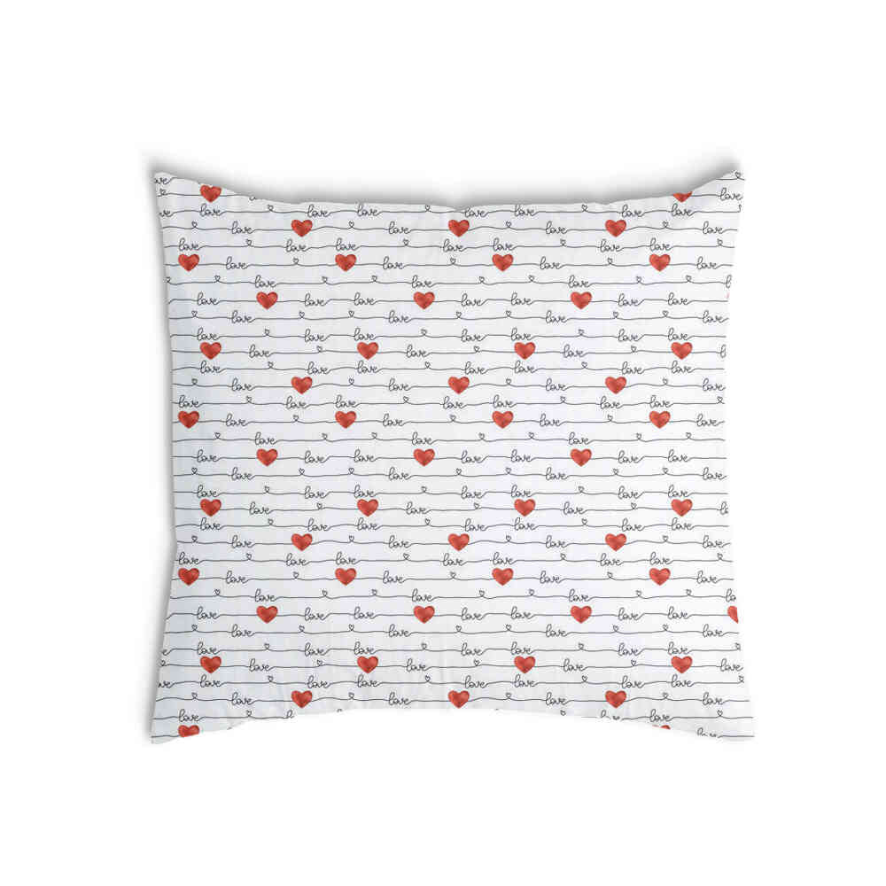 Coussin de santé blanc avec inscription Love