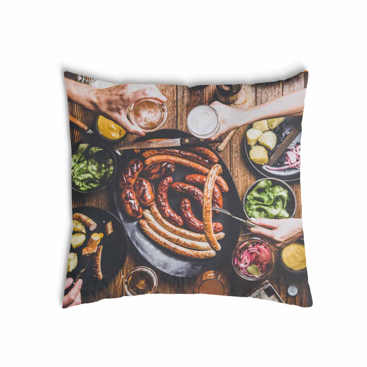 Coussin de santé avec plateau à saucisses