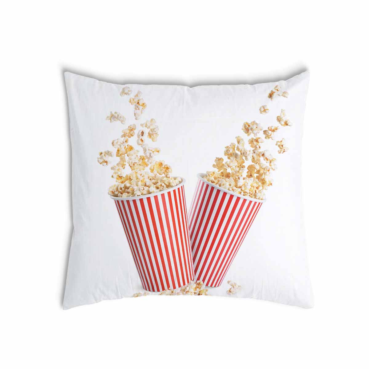 Coussin de santé blanc avec popcorn