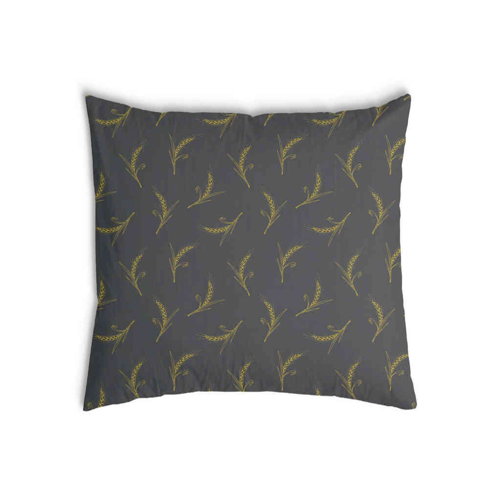 Coussin de santé gris avec blé