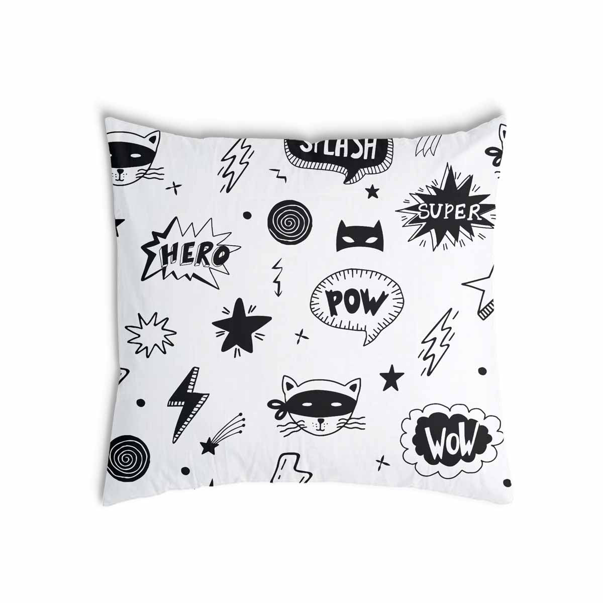 Coussin de santé blanc super-héros