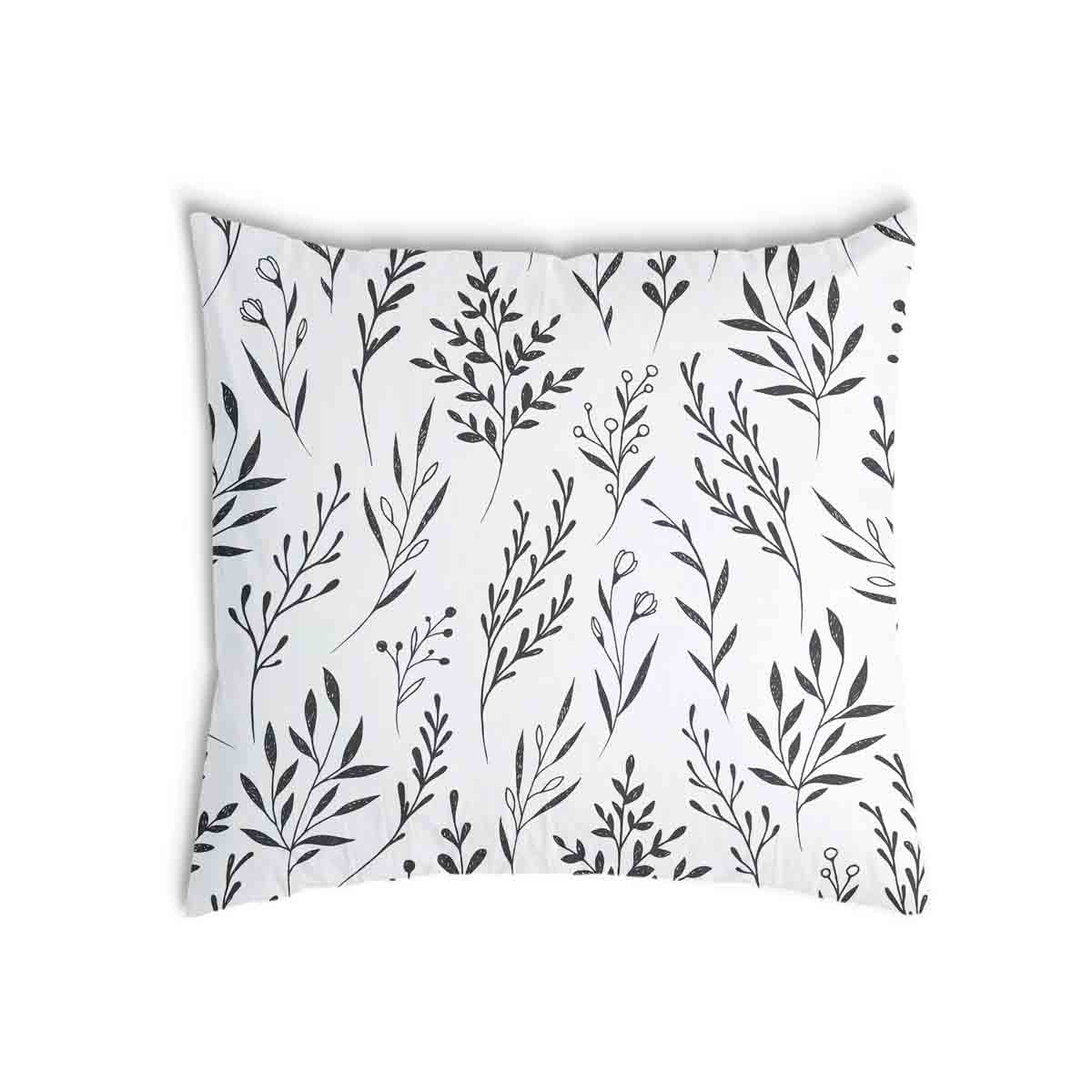Coussin de santé blanc avec des branches noires