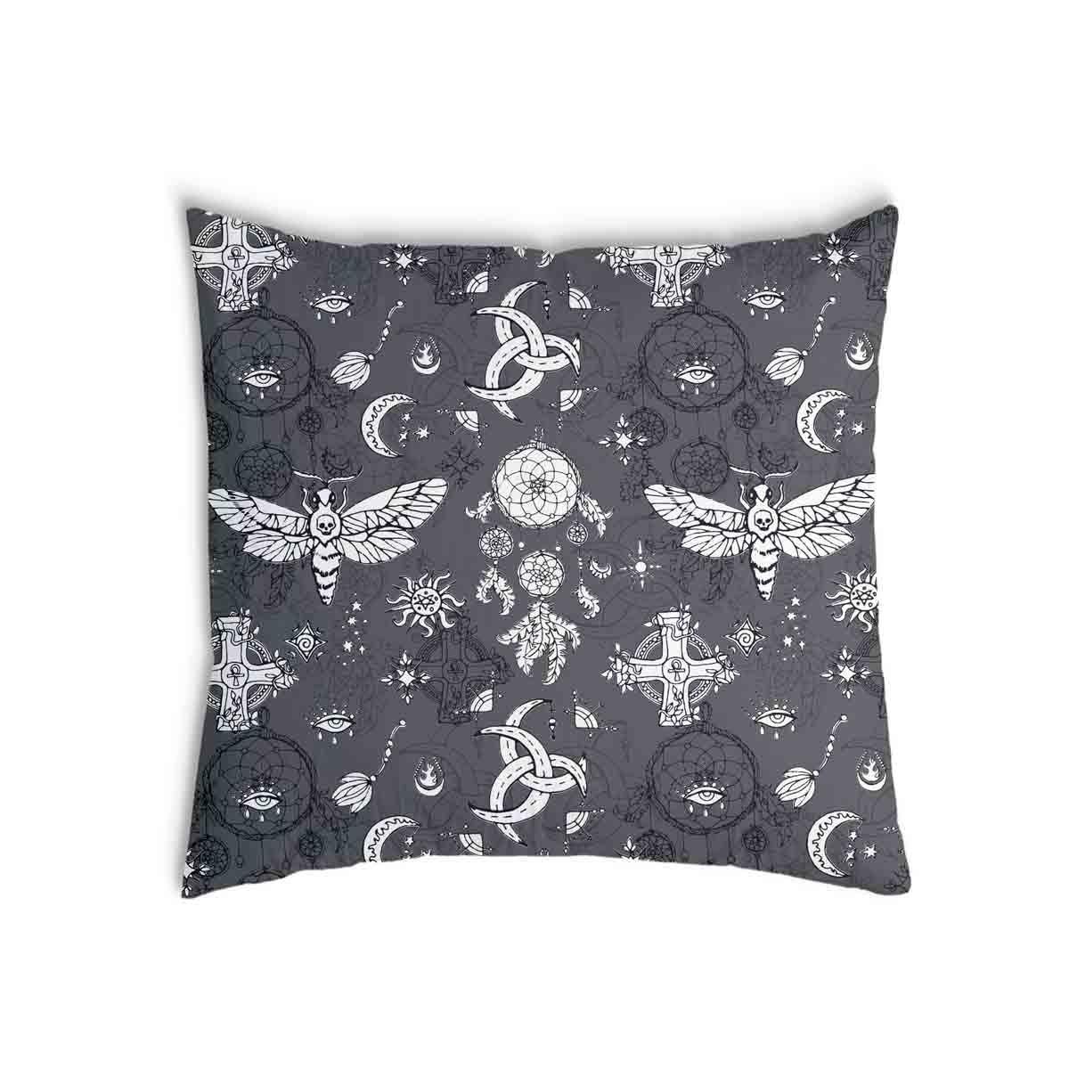 Coussin de santé noir libellule effrayante