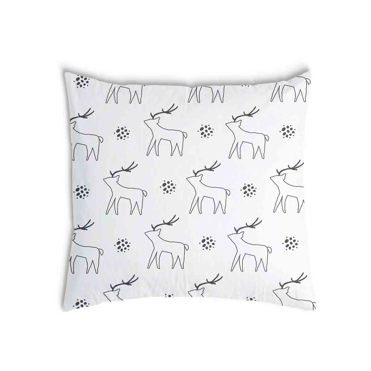 Coussin de santé blanc avec cerf