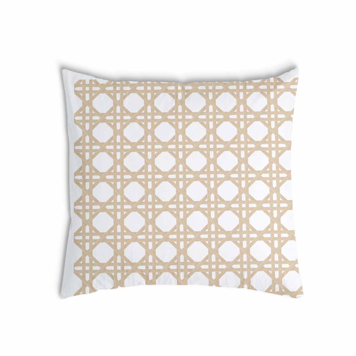 Coussin de santé blanc avec cercles beige