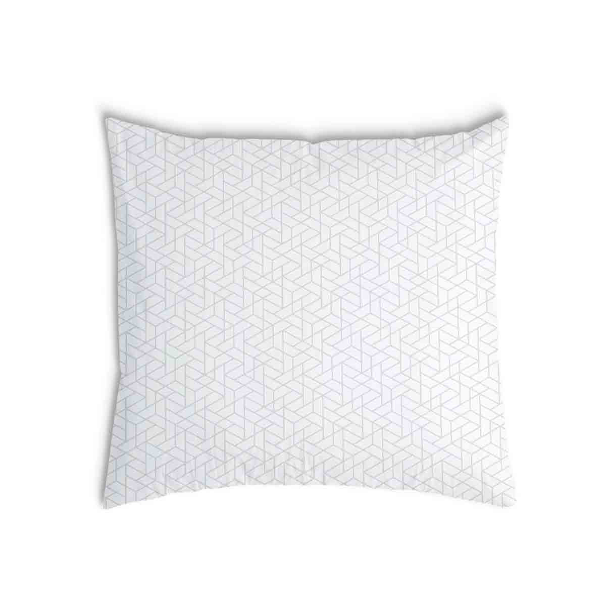 Coussin de santé blanc avec motif géométrique délicat
