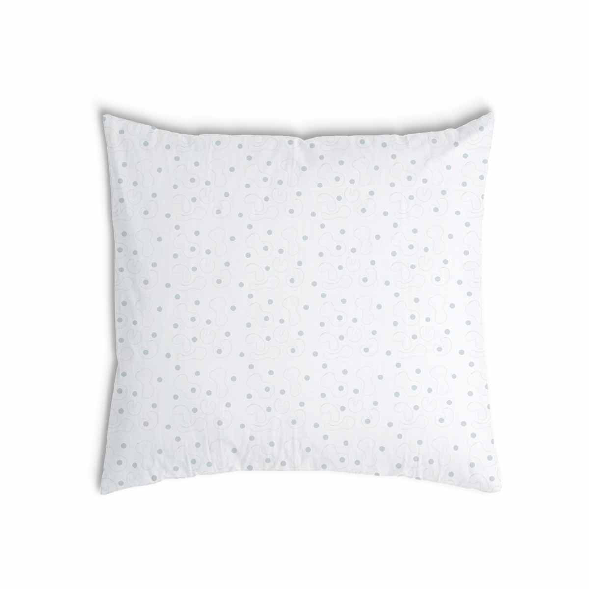 Coussin de santé blanc avec des points gris