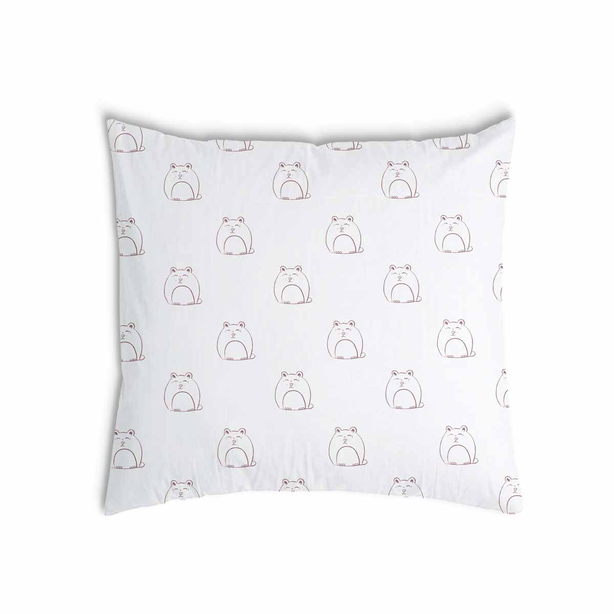Coussin de santé blanc avec chat