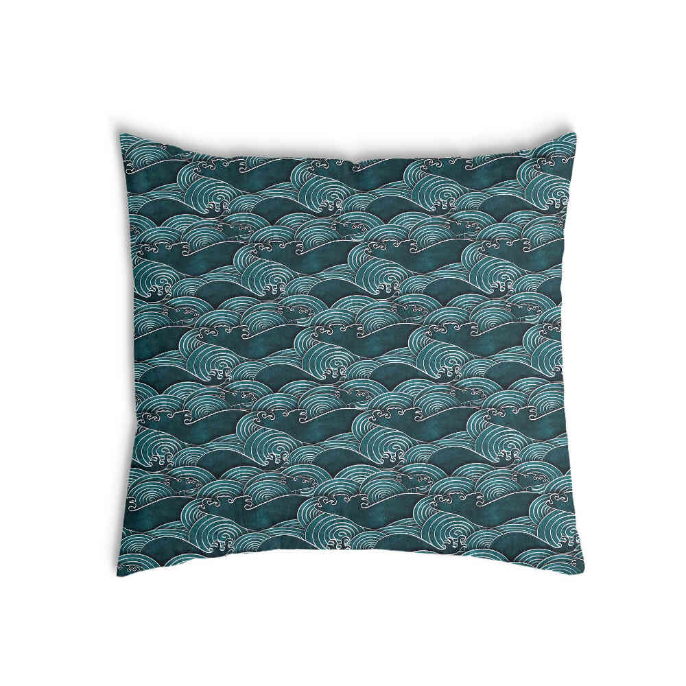 Coussin de santé vagues turquoise-vert