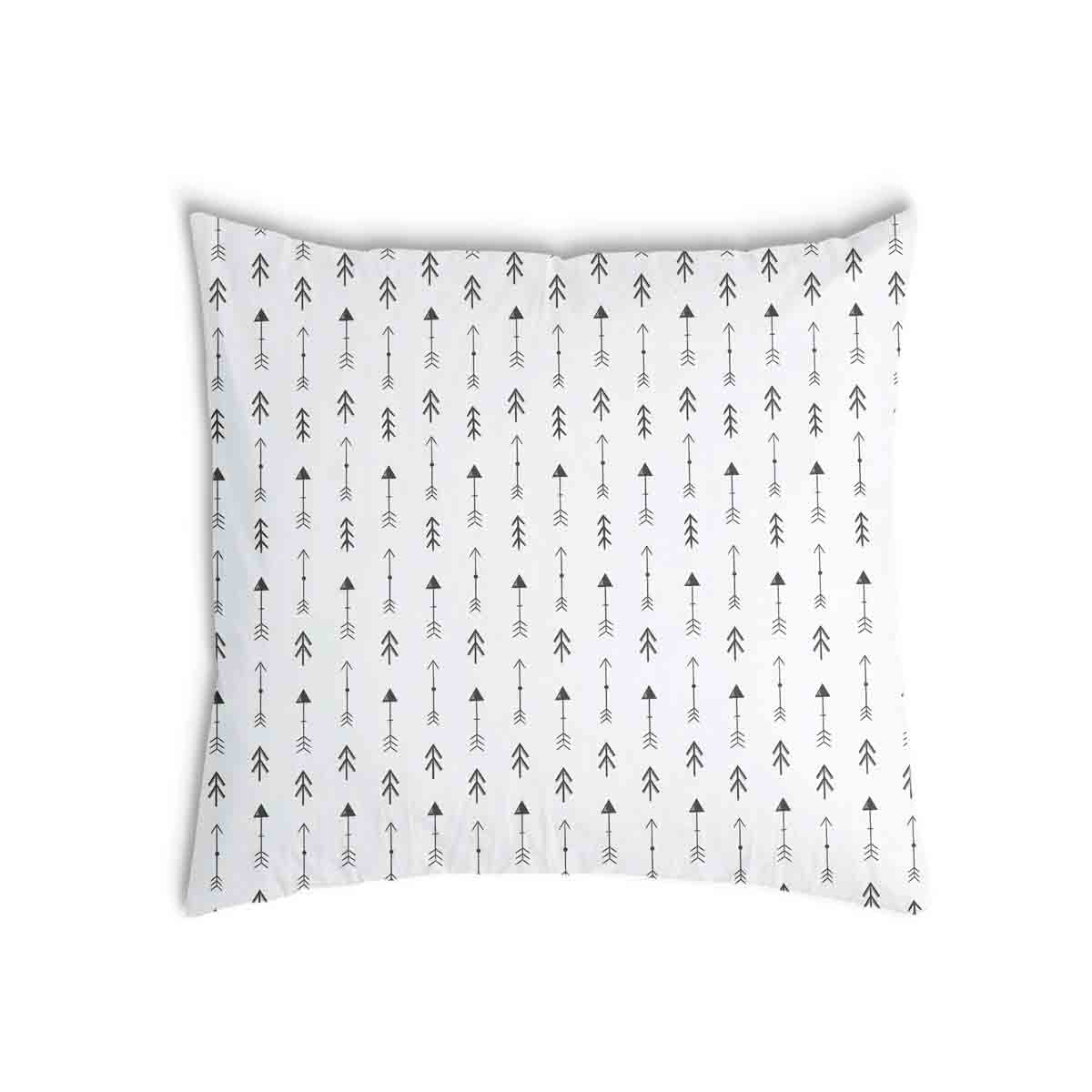 Coussin de santé blanc avec de nombreuses flèches noires