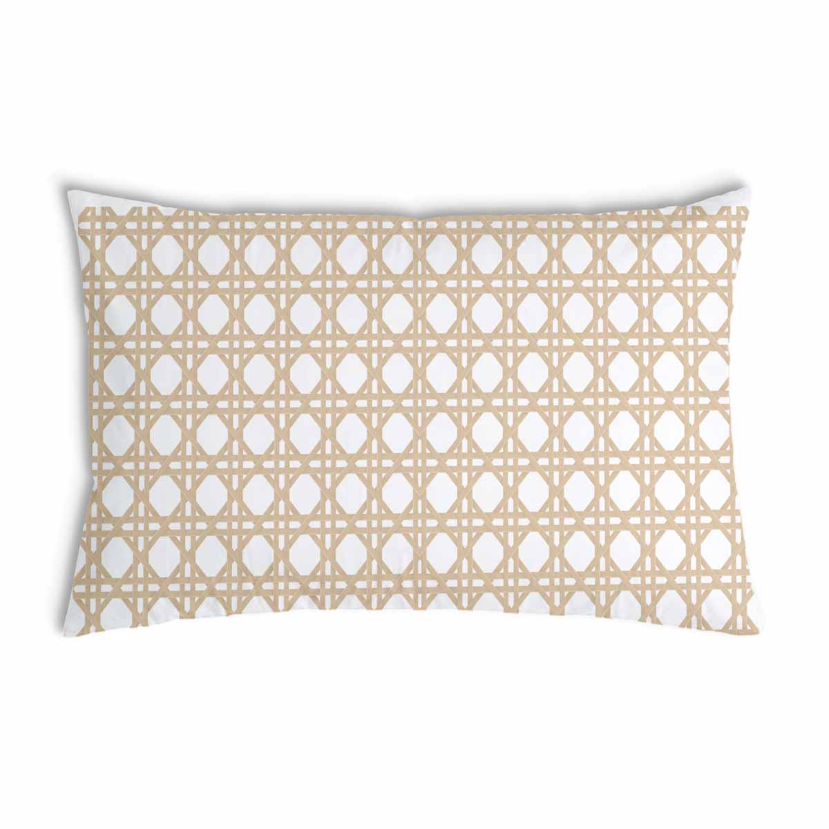 Coussin de santé blanc avec cercles beige