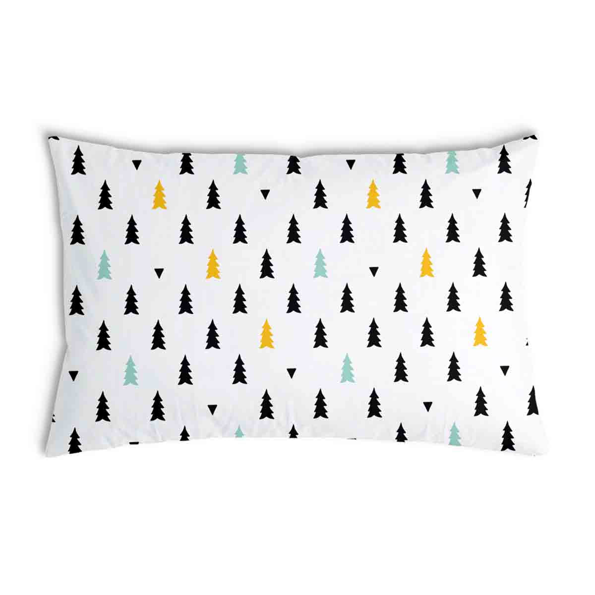 Coussin de santé blanc avec petits sapins