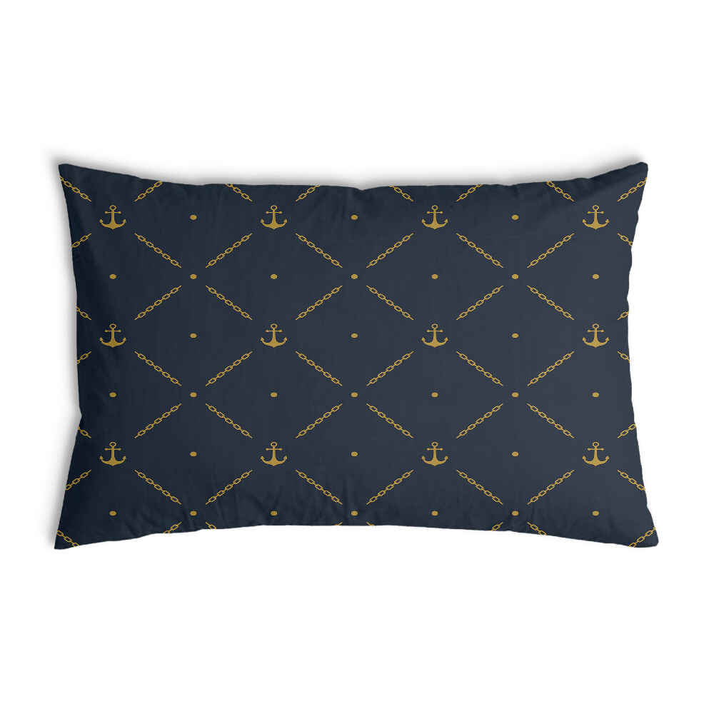 Coussin de santé bleu avec ancre