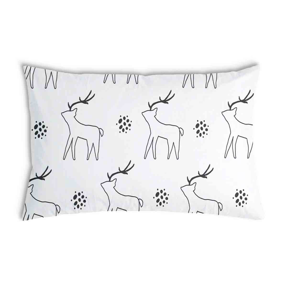 Coussin de santé blanc avec cerf