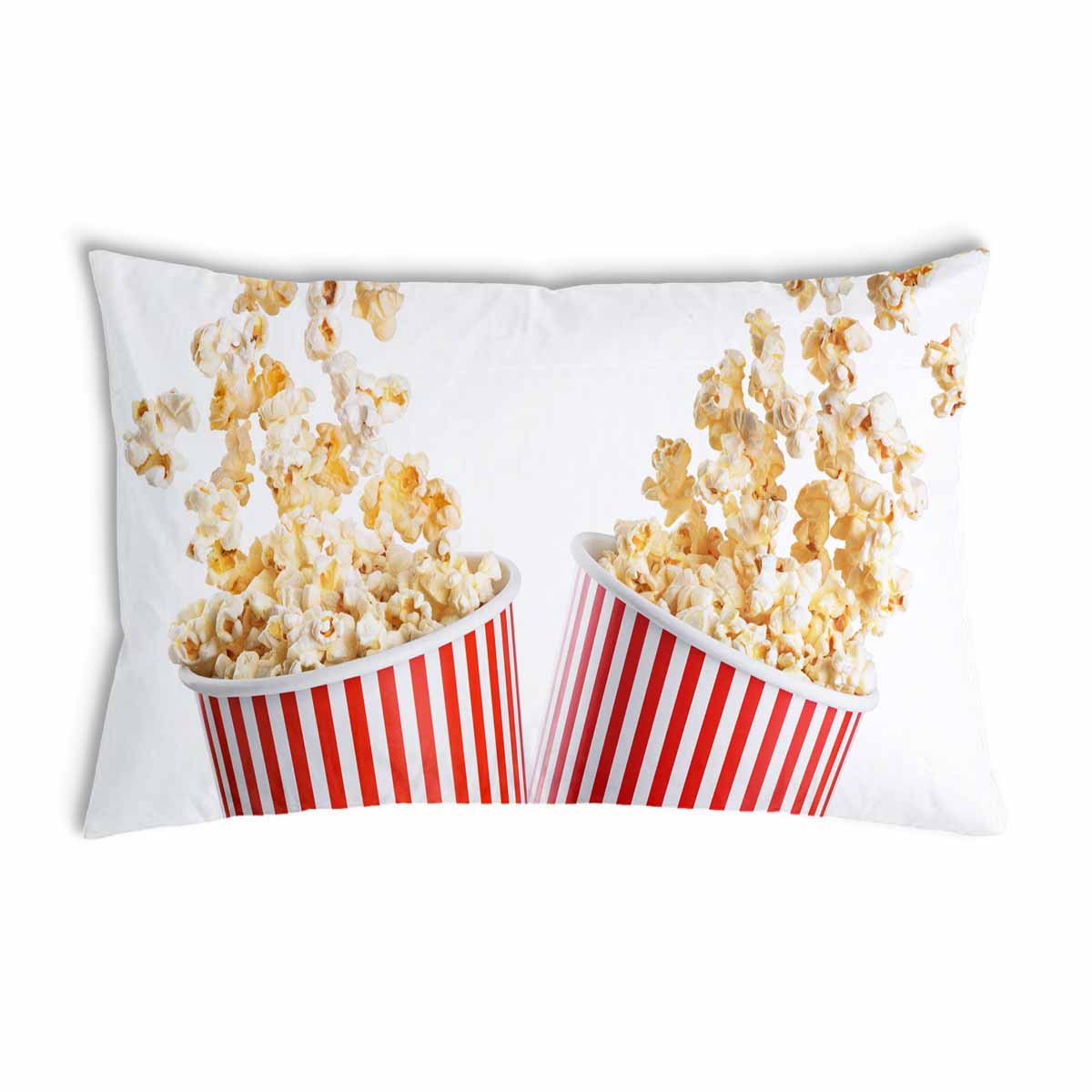 Coussin de santé blanc avec popcorn