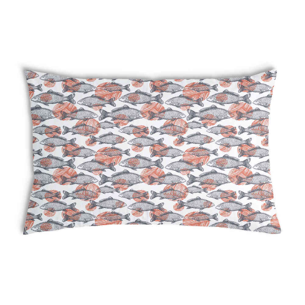 Coussin de santé poissons gris
