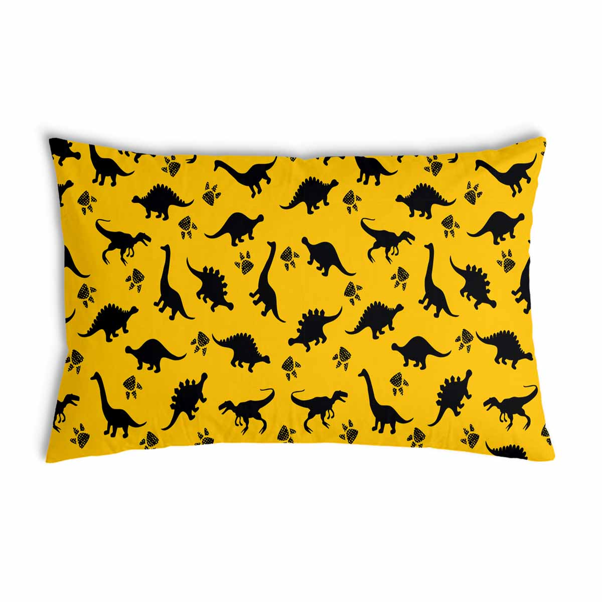 Coussin de santé jaune avec dinosaure