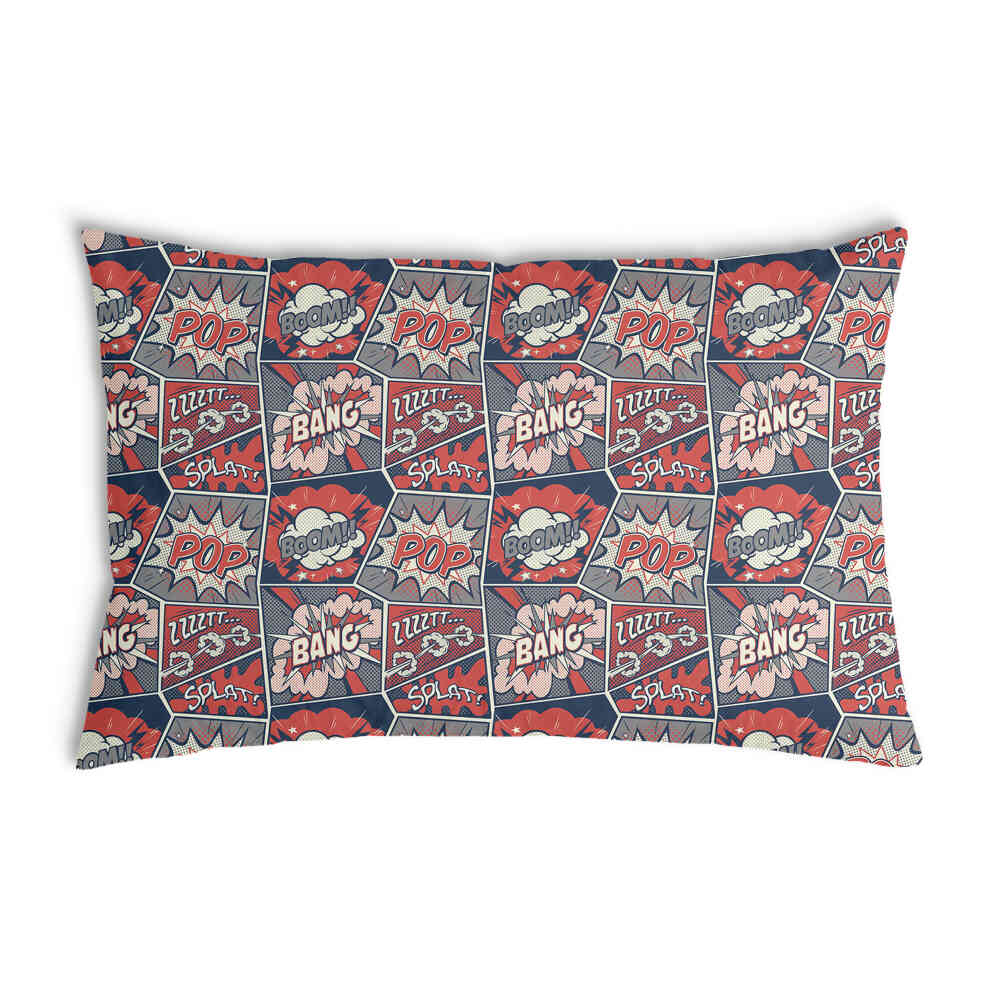 Coussin de santé rouge avec bande dessinée