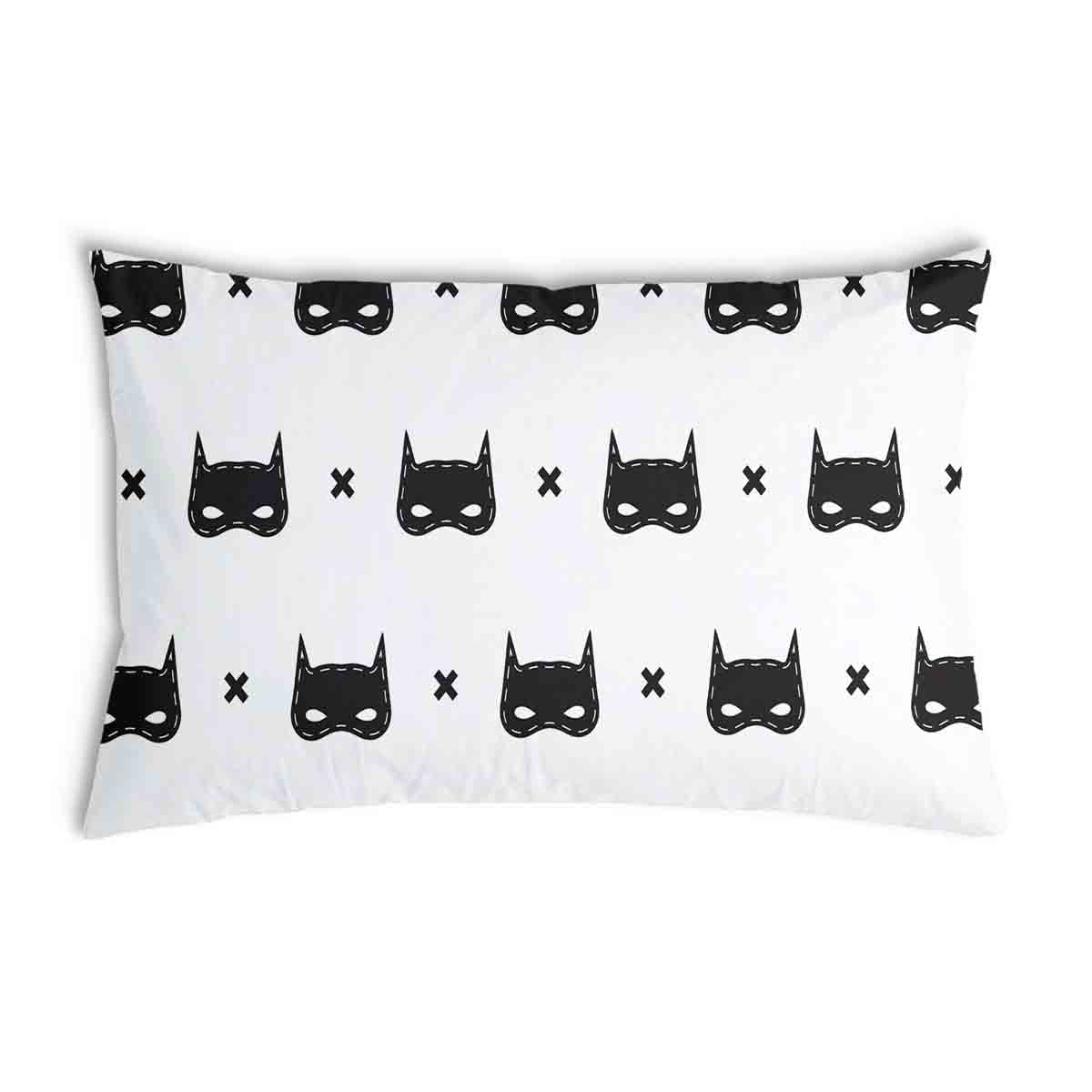 Coussin de santé blanc avec masque de chat
