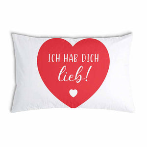 Coussin de santé avec housse en coton cœur je t'aime