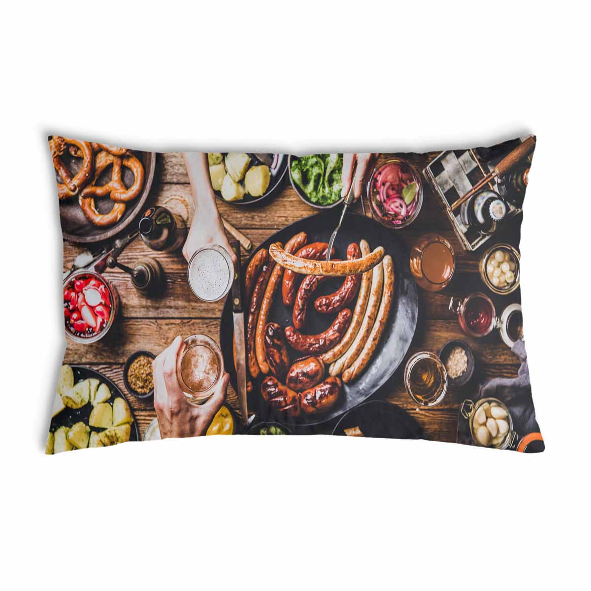 Coussin de santé avec plateau à saucisses