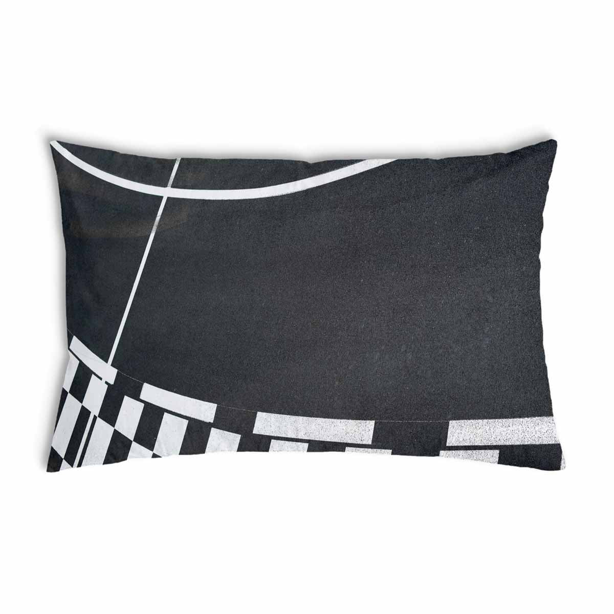 Coussin de santé gris foncé avec des rayures blanches