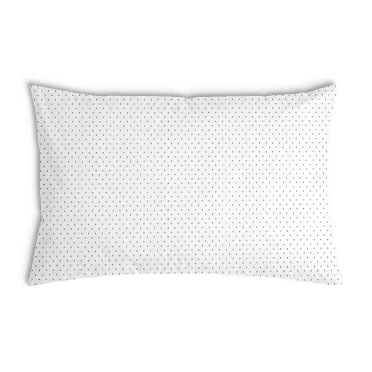 Coussin de santé blanc avec des petits pois gris