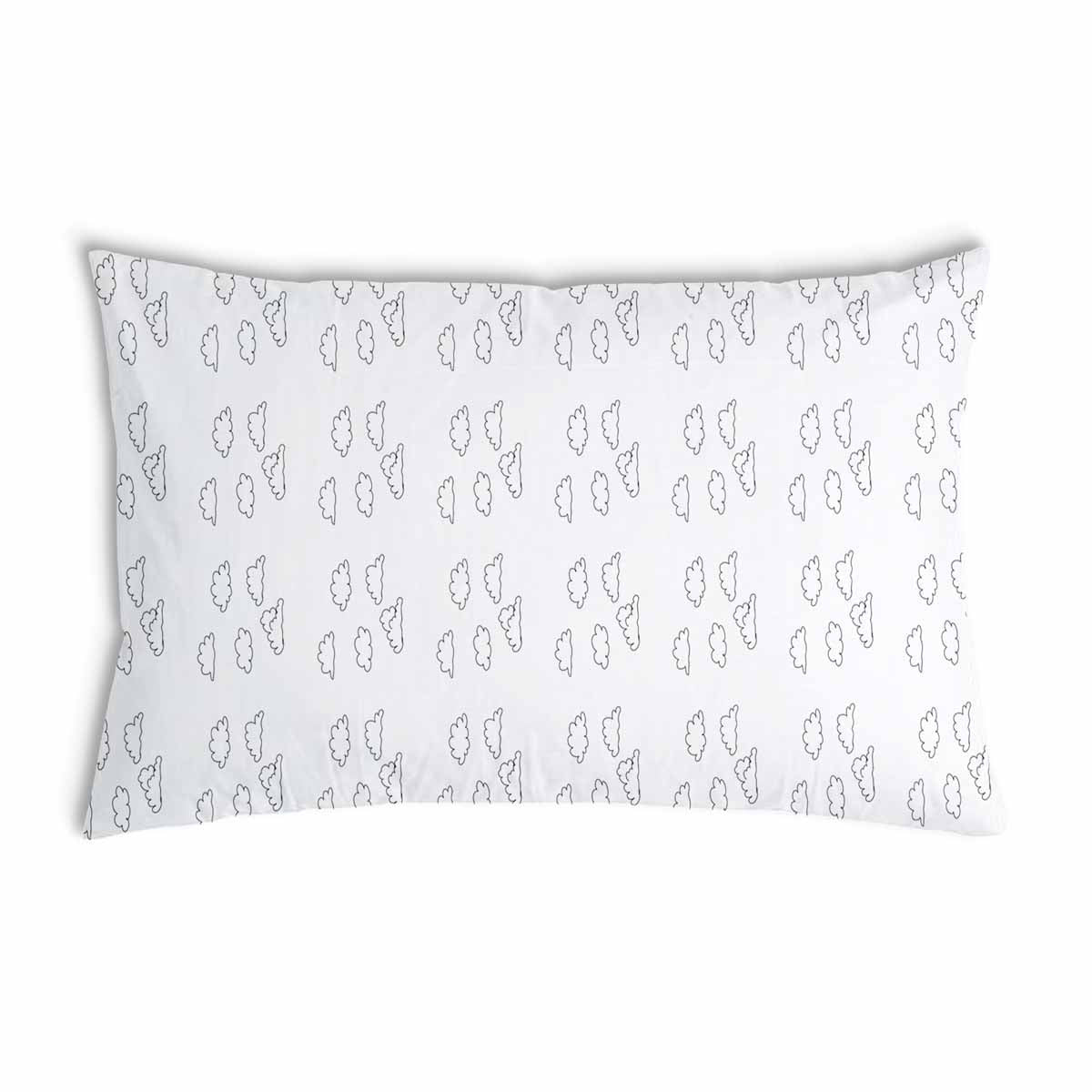 Coussin de santé blanc avec nuages
