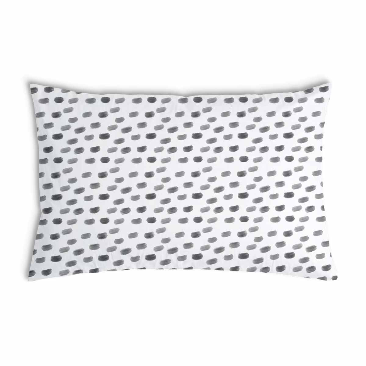 Coussin de santé blanc avec des taches grises
