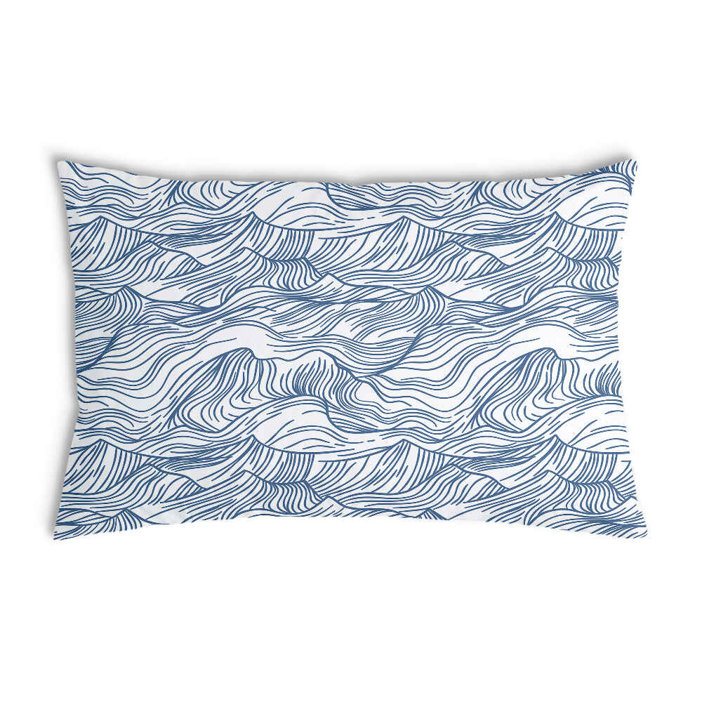Coussin de santé vagues en bleu