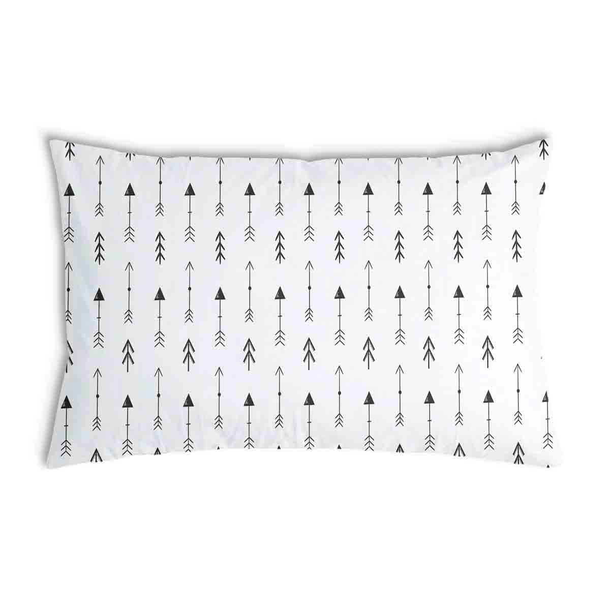 Coussin de santé blanc avec de nombreuses flèches noires