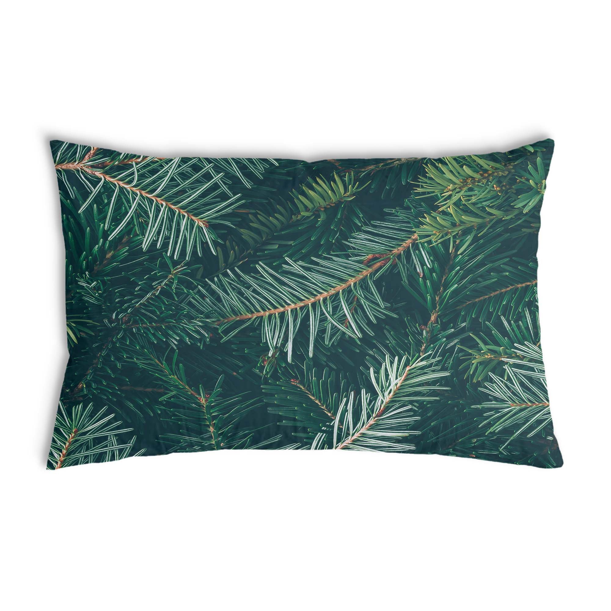 Coussin de santé avec des branches de sapin vertes