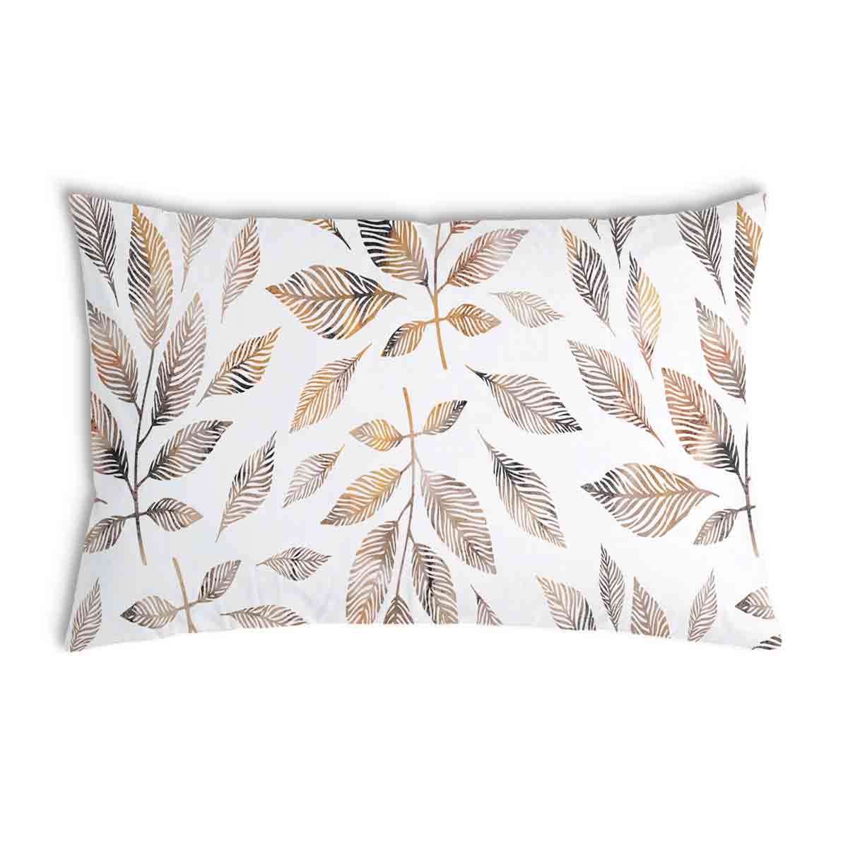 Coussin de santé blanc avec branches brun clair
