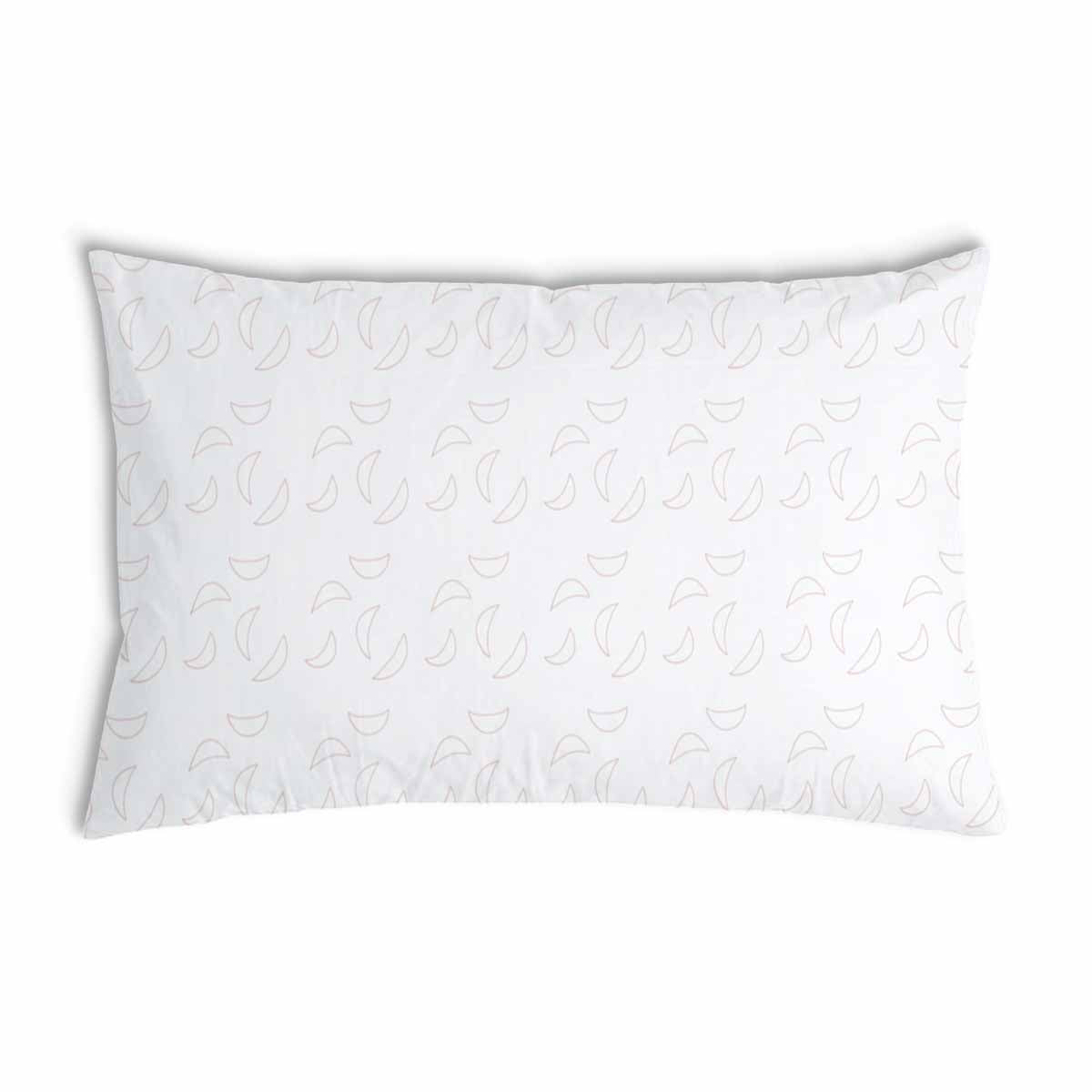 Coussin de santé blanc avec demi-lunes