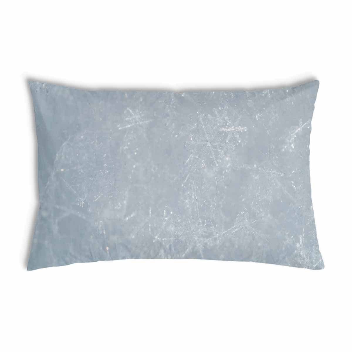 Coussin de santé gris avec flocons de neige