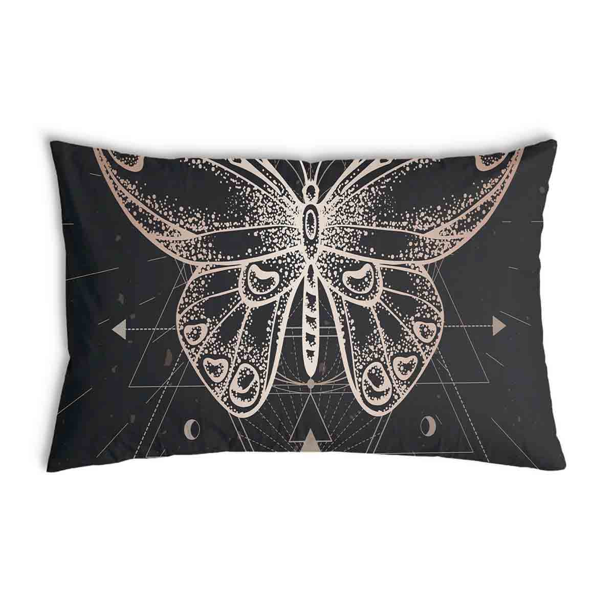 Coussin de santé noir avec papillon