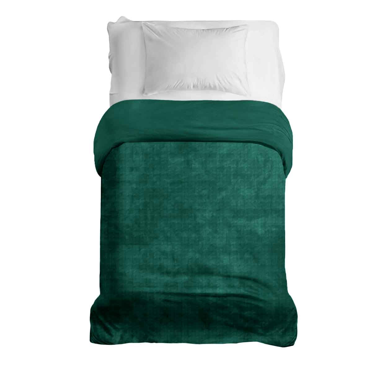 Couverture thérapeutique originale - Housse 4 saisons en vert sapin