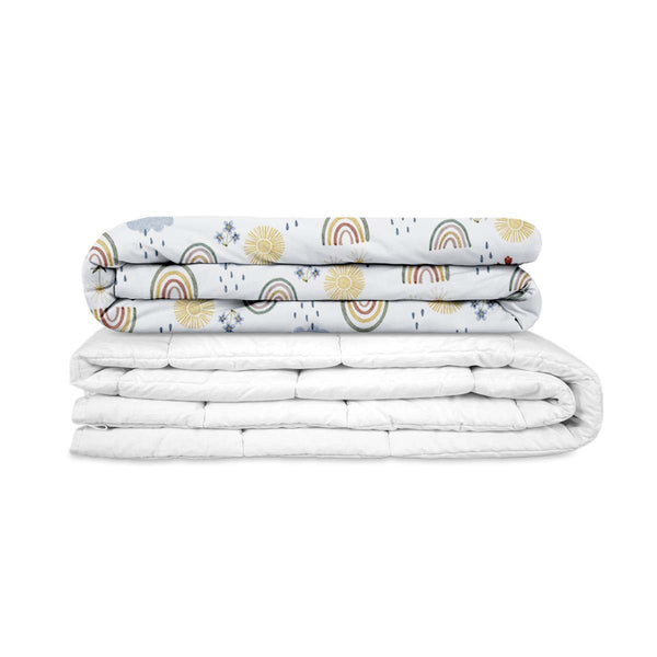 Couverture thérapeutique originale - Couverture pondérée arc-en-ciel avec housse en coton pour enfants