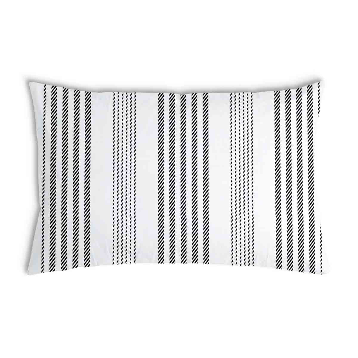 Coussin de santé gris avec des rayures épaisses et fines