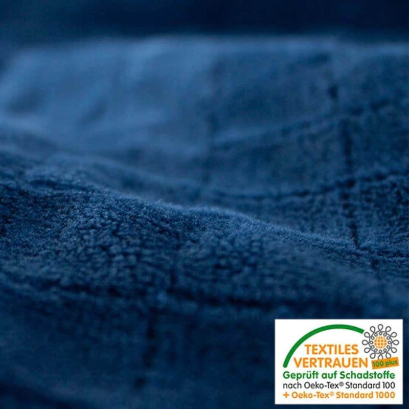 Couverture thérapeutique originale - Housse 4 saisons en bleu